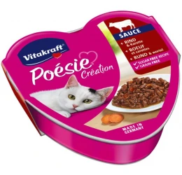 Υγρή Τροφή Γάτας Vitakraft Poesie με Βοδινό και Καρότα 85gr Υγρή Τροφή Γάτας Vitakraft Poesie με Βοδινό και Καρότα 85gr
