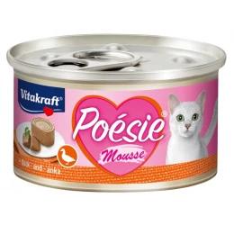 Υγρή τροφή Γάτας Vitakraft Poesie Mousse σε Κονσέρβα 85gr με Πάπια Υγρή τροφή Γάτας Vitakraft Poesie Mousse σε Κονσέρβα 85gr με Πάπια