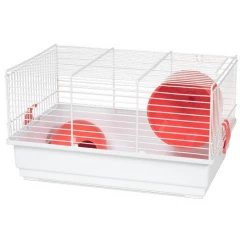 Κλουβί Voltrega για Χάμστερ 913B 39x25,5x22cm Κόκκινο με λευκή βάση Κλουβί Voltrega για Χάμστερ 913B 39x25,5x22cm Κόκκινο με λευκή βάση