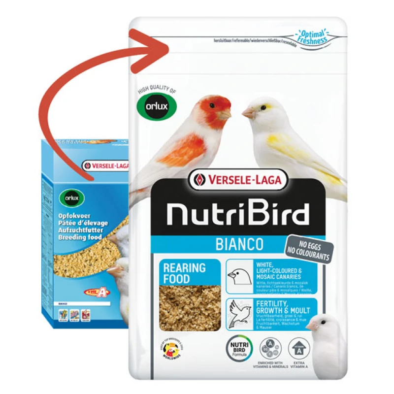 Συμπληρωματική Τροφή Versele Laga Orlux Ξηρή Λευκή 1kg Πουλιά Συμπληρωματική Τροφή Versele Laga Orlux Ξηρή Λευκή 1kg Πουλιά