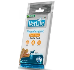 Dental Treat Vet Life Dog Hypoallergenic Fish & Potato Adult Medium and Maxi 110gr 7 Sticks