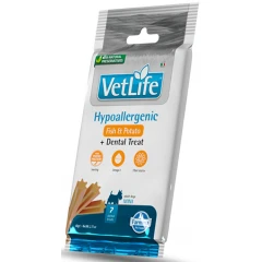 Dental Treat Vet Life Dog Hypoallergenic Fish & Potato Adult Mini 60gr 7 Sticks Dental Treat Vet Life Dog Hypoallergenic Fish & Potato Adult Mini 60gr 7 Sticks