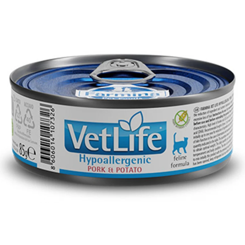 Farmina Vet Life Hypoallergenic Pork & Potato Wet Food Cat 85gr Γάτες Farmina Vet Life Hypoallergenic Pork & Potato Wet Food Cat 85gr Γάτες
