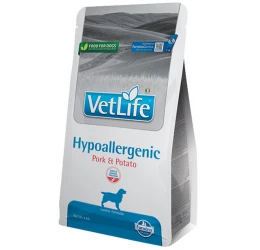 Vet Life Hypoallergenic Pork & Potato Canine 12kg