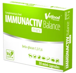 Συμπλήρωμα Διατροφής για Σκύλους, Γάτες & Τρωκτικά Vetfood ImmunActiv Balance Mini 30 Κάψουλες Συμπλήρωμα Διατροφής για Σκύλους, Γάτες & Τρωκτικά Vetfood ImmunActiv Balance Mini 30 Κάψουλες