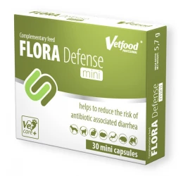 Συμπλήρωμα Διατροφής για Σκύλους, Γάτες και Μικρά Ζώα Vetfood Flora Defense Mini 30 κάψουλες για το Πεπτικό Συμπλήρωμα Διατροφής για Σκύλους, Γάτες και Μικρά Ζώα Vetfood Flora Defense Mini 30 κάψουλες για το Πεπτικό