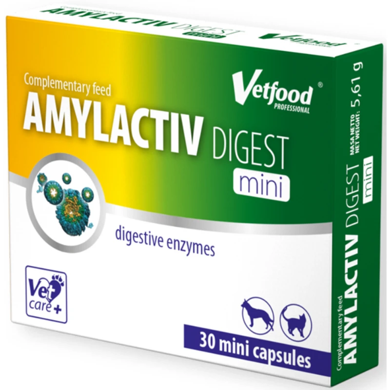 Συμπλήρωμα Διατροφής Vetfood Amylactiv Digest Mini 30 Κάψουλες για Ομαλή Πεπτική Λειτουργία Σε Σκύλους Και Γάτες Σκύλοι Συμπλήρωμα Διατροφής Vetfood Amylactiv Digest Mini 30 Κάψουλες για Ομαλή Πεπτική Λειτουργία Σε Σκύλους Και Γάτες Σκύλοι