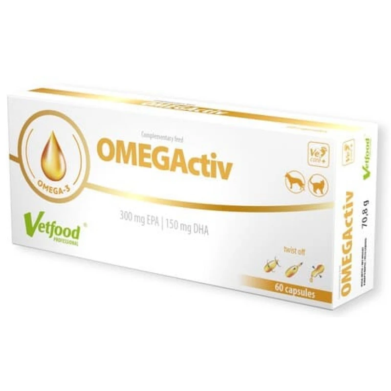 Vetfood OMEGActiv 60 caps Twist Off Σκύλοι Vetfood OMEGActiv 60 caps Twist Off Σκύλοι