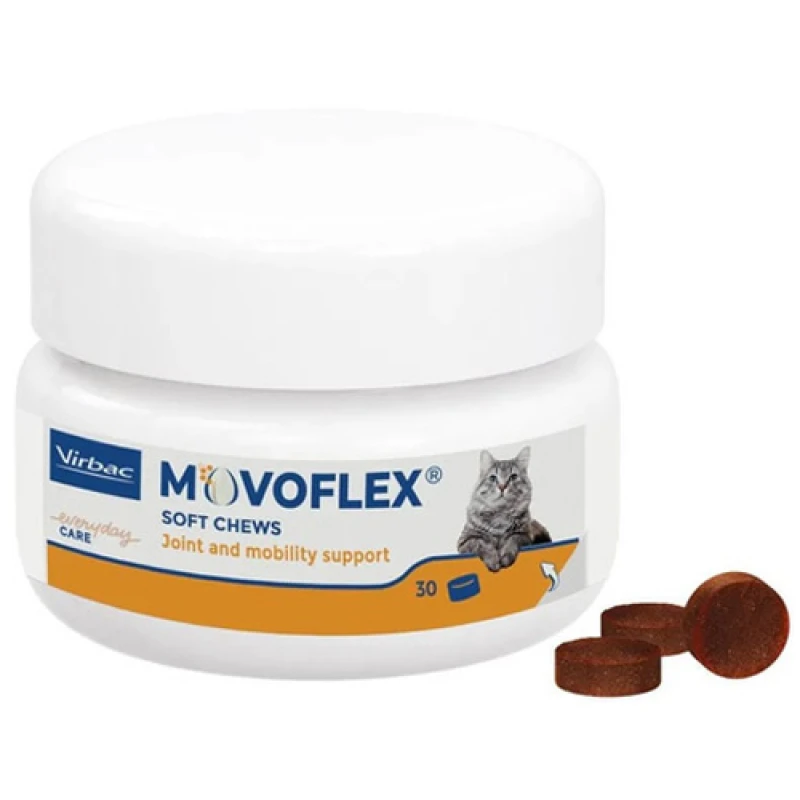 Virbac Movoflex Soft Chews Cat Συμπλήρωμα για τις Αρθρώσεις σε Γάτες 30τμχ Γάτες
