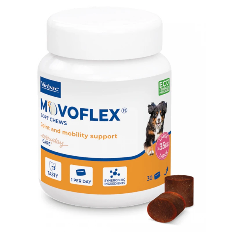 Virbac Movoflex Soft Chews Large Dog Συμπλήρωμα για τις Αρθρώσεις 30τμχ Σκύλοι