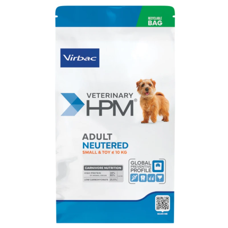 Ξηρά τροφή Σκύλου Virbac Adult Neutered Small and Toy Dog 3kg ΣΚΥΛΟΙ