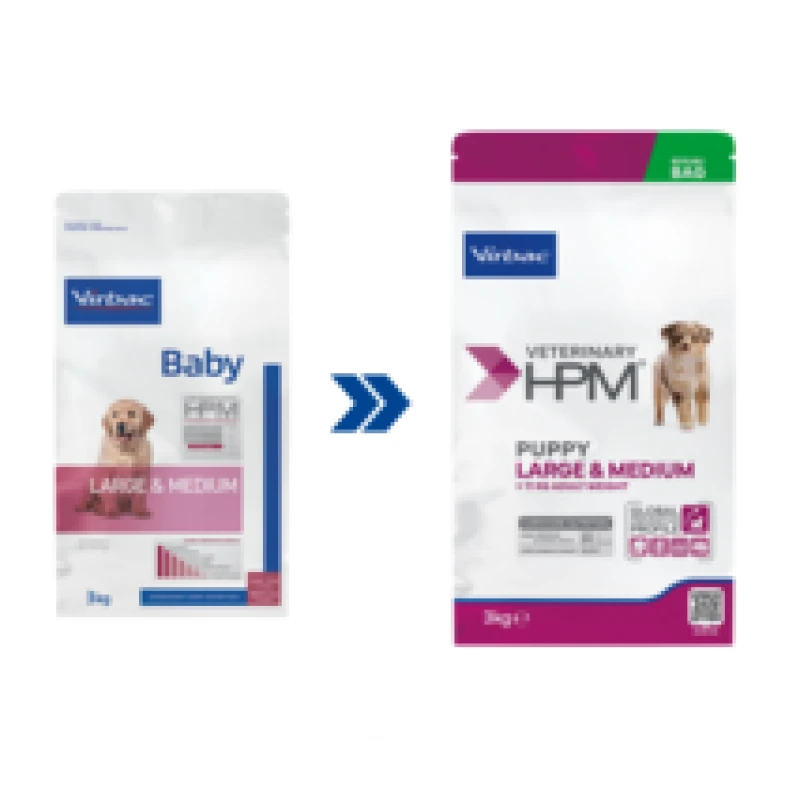 Ξηρά τροφή Σκύλου Virbac Puppy Large & Medium Dog 12kg Σκύλοι Ξηρά τροφή Σκύλου Virbac Puppy Large & Medium Dog 12kg Σκύλοι