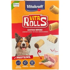 Vita Rolls - Τραγανά γεμιστά μπισκότα 400gr Vita Rolls - Τραγανά γεμιστά μπισκότα 400gr