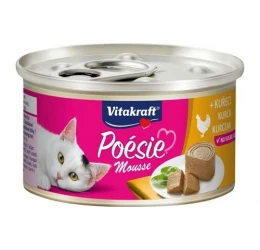 Υγρή τροφή Γάτας Vitakraft Poesie Mousse σε Κονσέρβα 85gr με Κοτόπουλο Υγρή τροφή Γάτας Vitakraft Poesie Mousse σε Κονσέρβα 85gr με Κοτόπουλο