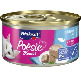Υγρή τροφή Γάτας Vitakraft Poesie Mousse σε Κονσέρβα 85gr με Σολομό Υγρή τροφή Γάτας Vitakraft Poesie Mousse σε Κονσέρβα 85gr με Σολομό