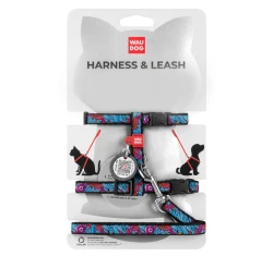 Waudog Cat Summer Οδηγός και Επιστήθιο 1x25-40cm με SmartID Waudog Cat Summer Οδηγός και Επιστήθιο 1x25-40cm με SmartID