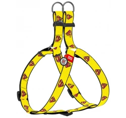 Επιστήθιο Waudog Superman 2 Yellow Plastic 1x28-40cm Με SmartID Επιστήθιο Waudog Superman 2 Yellow Plastic 1x28-40cm Με SmartID
