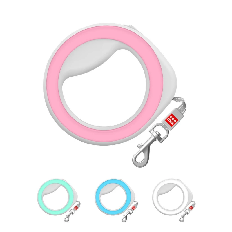Λουρί Επαναφοράς WauDog Ring Shaped XS-M έως 40 kg  2,9m Pink ΣΚΥΛΟΙ