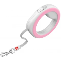 Λουρί Επαναφοράς WauDog Ring Shaped XS-M έως 40 kg  2,9m Pink