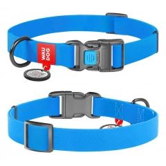 Περιλαίμιο Αδιάβροχο WauDog Blue Plastic Fastex 15mm x 23-35cm με SmartID Περιλαίμιο Αδιάβροχο WauDog Blue Plastic Fastex 15mm x 23-35cm με SmartID