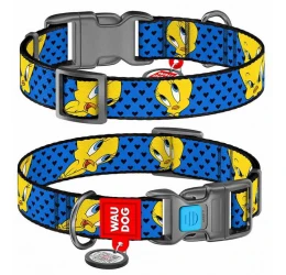 Περιλαίμιο WauDog Looney 4 Plastic Fastex 15mm x 23-35cm με SmartID Περιλαίμιο WauDog Looney 4 Plastic Fastex 15mm x 23-35cm με SmartID