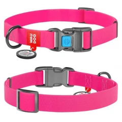 Περιλαίμιο Αδιάβροχο WauDog Pink Plastic Fastex 20mm x 24-40cm με SmartID Περιλαίμιο Αδιάβροχο WauDog Pink Plastic Fastex 20mm x 24-40cm με SmartID