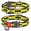 Περιλαίμιο WauDog Batman Logo Metal 2x24-40cm με SmartID ΠΕΡΙΛΑΙΜΙΑ - ΟΔΗΓΟΙ - ΣΑΜΑΡΑΚΙΑ