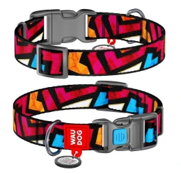 Περιλαίμιο WauDog Graffiti Plastic Fastex 15mm x 23-35cm με SmartID Περιλαίμιο WauDog Graffiti Plastic Fastex 15mm x 23-35cm με SmartID