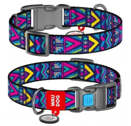 Περιλαίμιο WauDog Indie Plastic Fastex 25mm x 35-58cm με SmartID Περιλαίμιο WauDog Indie Plastic Fastex 25mm x 35-58cm με SmartID