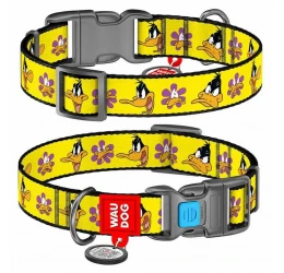 Περιλαίμιο WauDog Looney 1 Plastic Fastex 20mm x 24-40cm με SmartID