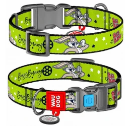 Περιλαίμιο WauDog Looney 5 Plastic Fastex 25mm x 31-49cm με SmartID Περιλαίμιο WauDog Looney 5 Plastic Fastex 25mm x 31-49cm με SmartID