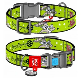 Περιλαίμιο WauDog Looney 5 Plastic Fastex 15mm x 23-35cm με SmartID Περιλαίμιο WauDog Looney 5 Plastic Fastex 15mm x 23-35cm με SmartID