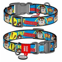 Περιλαίμιο Waudog Looney 8 Plastic Fastex 20mm x24-40cm με Smartid Περιλαίμιο Waudog Looney 8 Plastic Fastex 20mm x24-40cm με Smartid