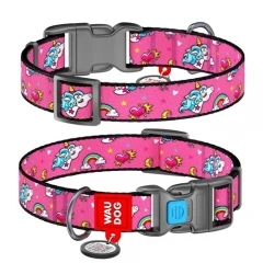 Περιλαίμιο WauDog Unicorn Plastic  25mm x 37-58cm με SmartID Περιλαίμιο WauDog Unicorn Plastic  25mm x 37-58cm με SmartID