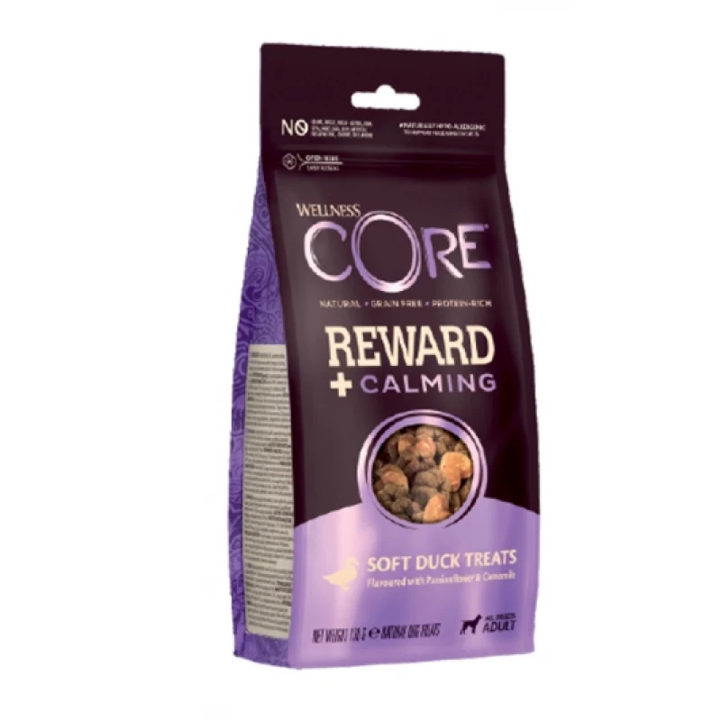 Λιχουδιές Wellness Core Grain Free Calming 170gr με πάπια ΣΚΥΛΟΙ