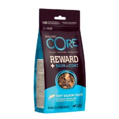Λιχουδιές Wellness Core Grain Free Skin and Coat 170gr με σολομό