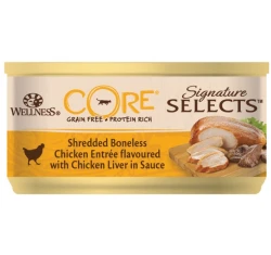 Wellness Core Signature Select Shredded Κοτόπουλο & Συκώτι σε σάλτσα 24 x 79gr Wellness Core Signature Select Shredded Κοτόπουλο & Συκώτι σε σάλτσα 24 x 79gr