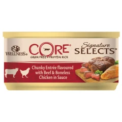 Wellness Core Signature Select Chunky Βοδινό & Κοτόπουλο σε σάλτσα 24 x 79gr Wellness Core Signature Select Chunky Βοδινό & Κοτόπουλο σε σάλτσα 24 x 79gr