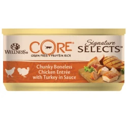 Wellness Core Signature Select Chunky Κοτόπουλο & Γαλοπούλα σε σάλτσα 24 x 79gr Wellness Core Signature Select Chunky Κοτόπουλο & Γαλοπούλα σε σάλτσα 24 x 79gr