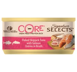 Wellness Core Signature Select Flaked Τόνος & Σολομός σε ζωμό 24 x 79gr Wellness Core Signature Select Flaked Τόνος & Σολομός σε ζωμό 24 x 79gr