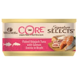 Wellness Core Signature Select Flaked Τόνος & Σολομός σε ζωμό 24 x 79gr Wellness Core Signature Select Flaked Τόνος & Σολομός σε ζωμό 24 x 79gr