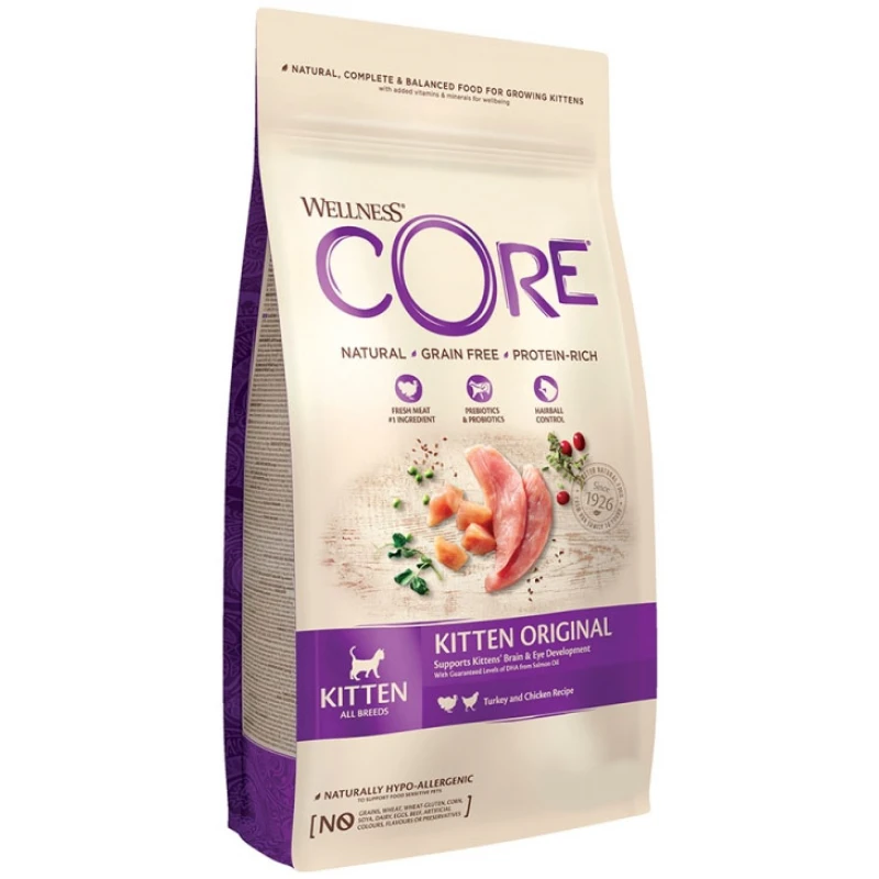 WELLNESS CORE CAT KITTEN ΓΑΛΟΠΟΥΛΑ ΣΟΛΟΜΟΣ 1.75Kg ΞΗΡΑ ΤΡΟΦΗ ΓΑΤΑΣ