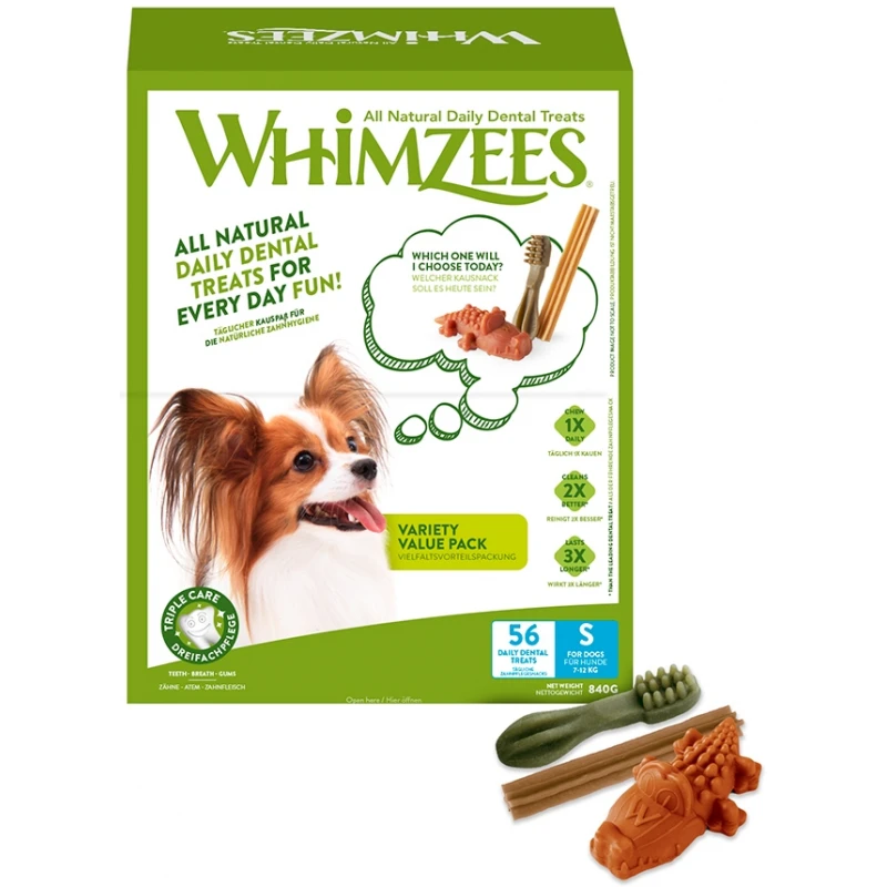 ΛΙΧΟΥΔΙΕΣ WHIMZEES VALUE BOX - Toothbrush - Sticks - Alligators 56τεμ S ΛΙΧΟΥΔΙΕΣ & ΚΟΚΑΛΑ