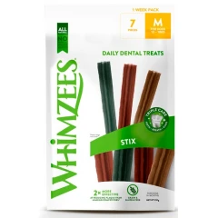 Λιχουδιές Whimzees Stix Medium Dogs 7τμχ Week Pack