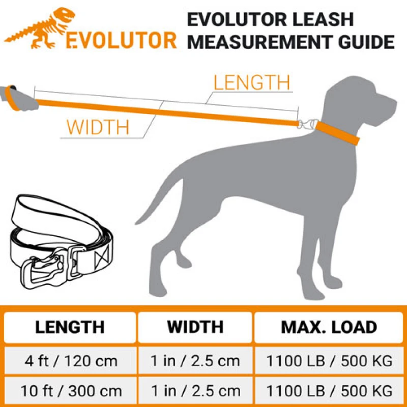 Οδηγός Waudog Evolutor Dog Lead Orange 25mm x 120cm Σκύλοι