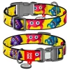Περιλαίμιο WauDog Furry Monsters Plastic Fastex L 25mm x 33-49cm με SmartID