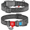Περιλαίμιο Waudog Reflective Grey Fastex S 15mm x 25-35cm με Smartid Σκύλοι