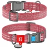Περιλαίμιο Waudog Reflective Red Fastex S 15mm x 25-35cm με Smartid Σκύλοι
