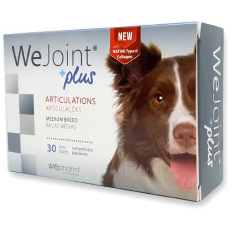 Συμπλήρωμα Διατροφής Χονδροπροστατευτικό για Σκύλους Wejoint Plus Medium Breed 30 Δισκία ΣΚΥΛΟΙ