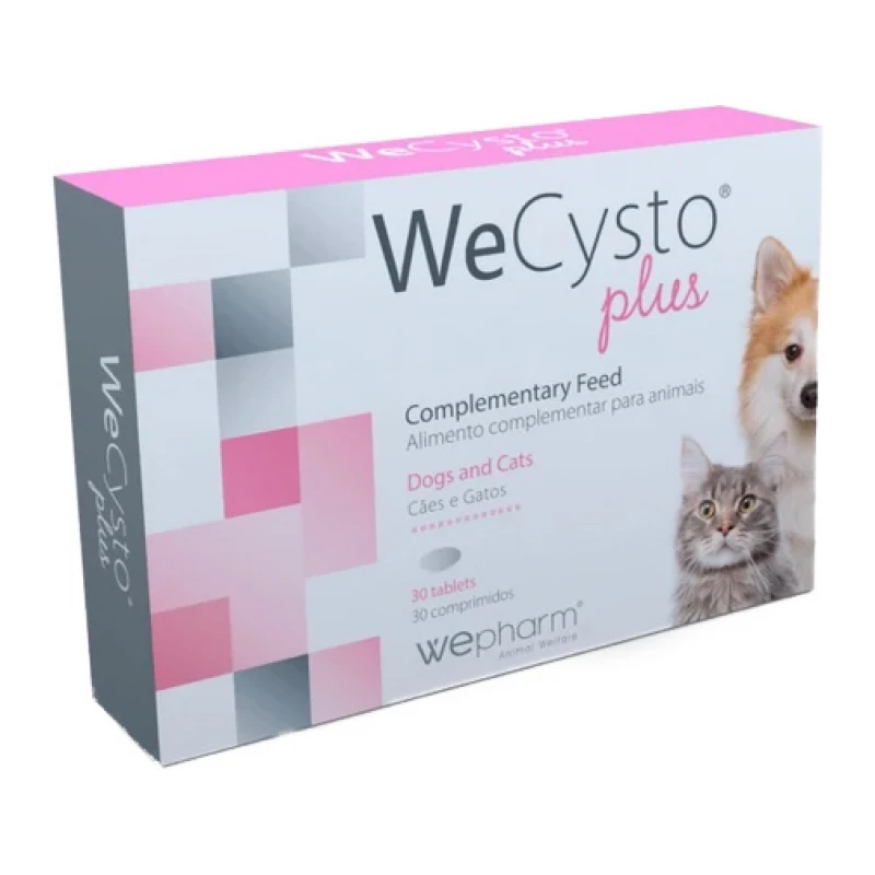 Συμπλήρωμα Διατροφής για Σκύλους και Γάτες Wecysto Plus για Υποστήριξη Ουροποιητικού 30Tabs Σκύλοι